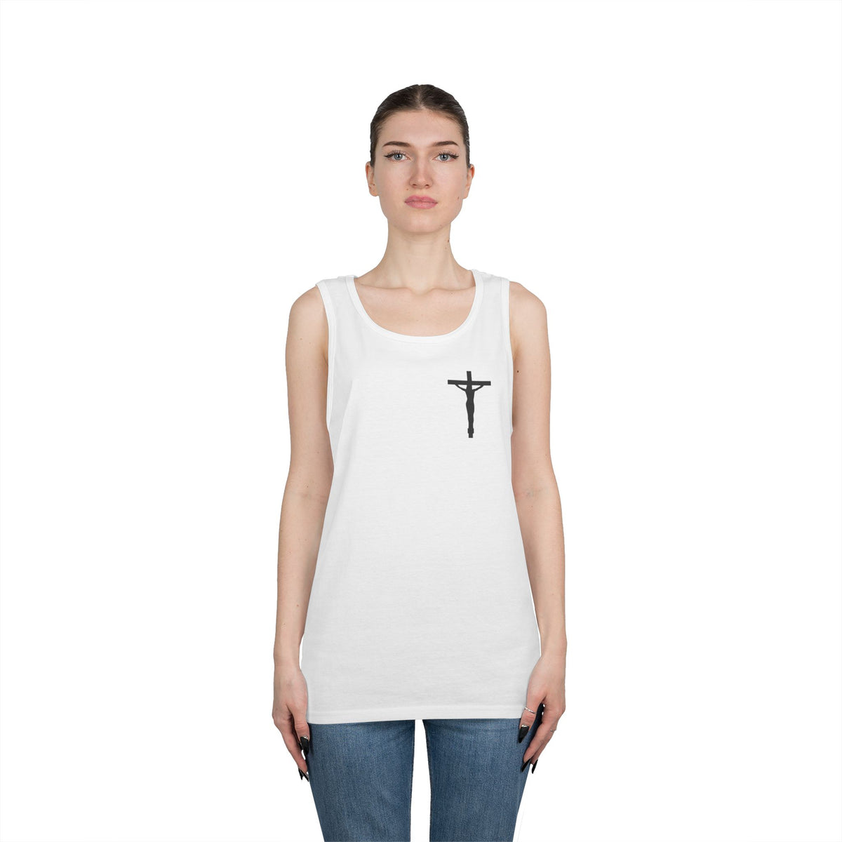 Jesus On the Cross Cotton Tank Top